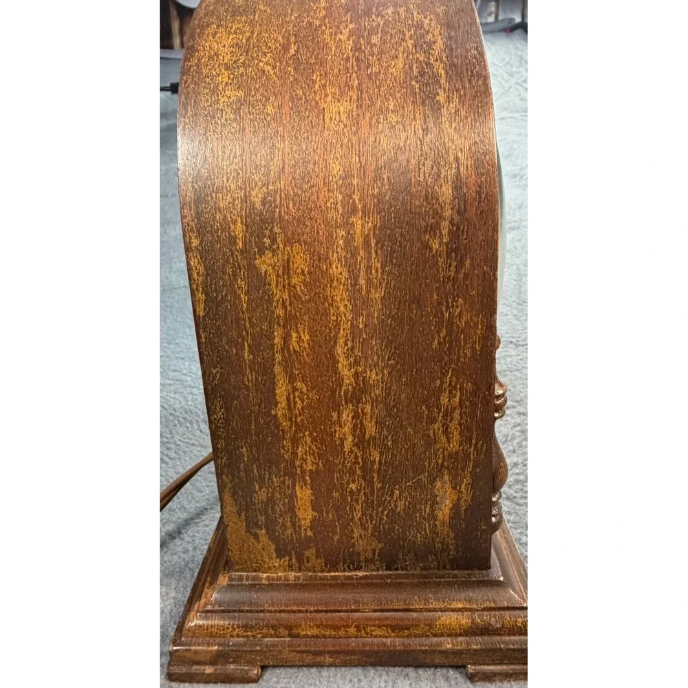 1930's Vintage GE Telechron Electric Mantel Clock Wood Cathedral Case Model 531